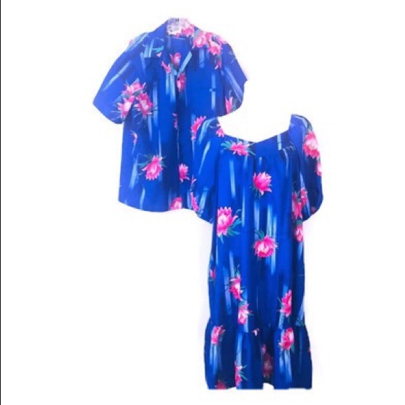 Vtg. His/Hers Hawaiian Shirt/Dress HILO HATTIE L - Picture 8 of 8